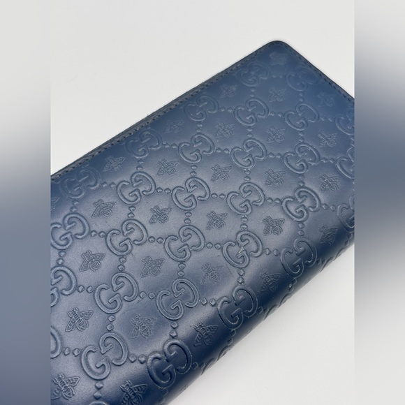 Gucci Navy Animalier Wallet w/ Box - Picture 8 of 12